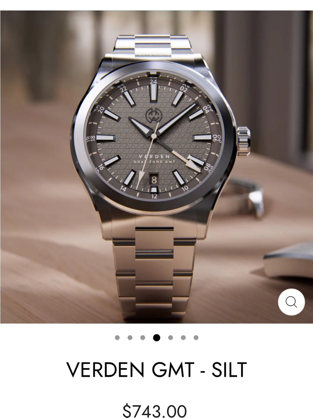 GMT Silt Stainless Steel Men's Watch